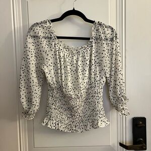 By Anthropologie Polka Dot Blouse